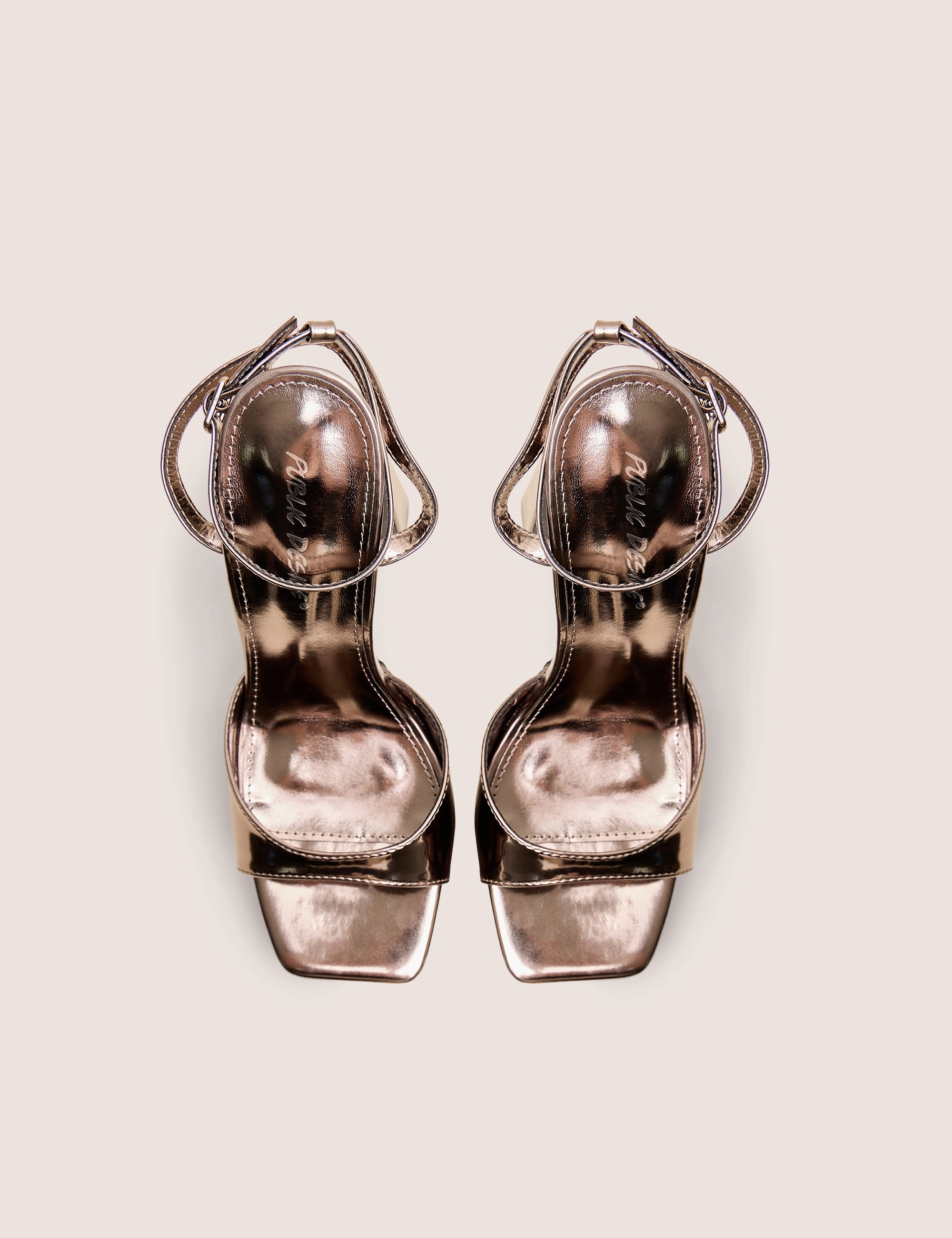 Knee High Boots With Stiletto Heel Resist Pewter Metallic Peep Toe Barley There Platform Heels