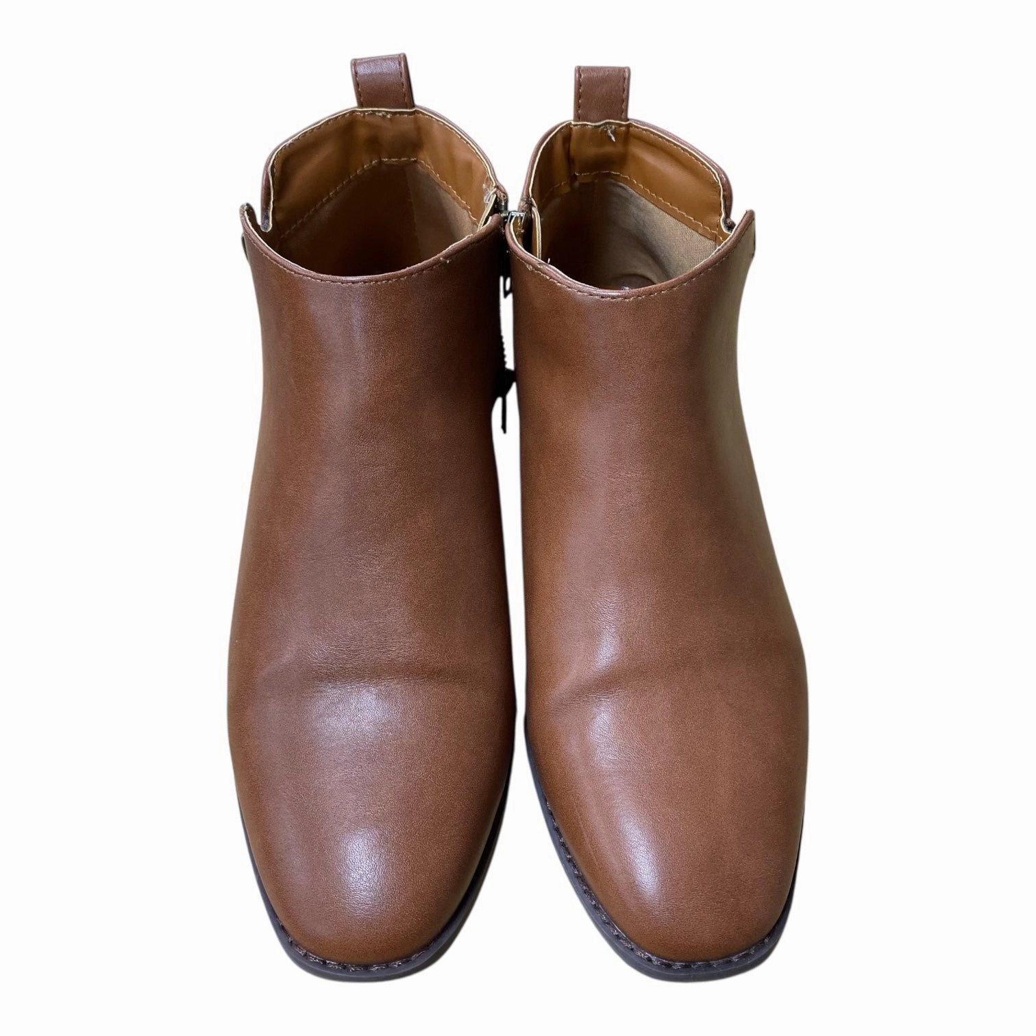 Boots Ankle Flats By Madden Girl In Tan, Size:8 Pennon Boots