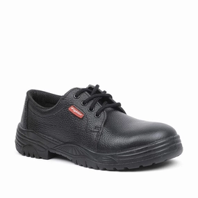 Warrior Black Steel Toe Industrial Safety Shoes for Men FIGHTER MEN By Liberty Jain Kim Climbing Shoes