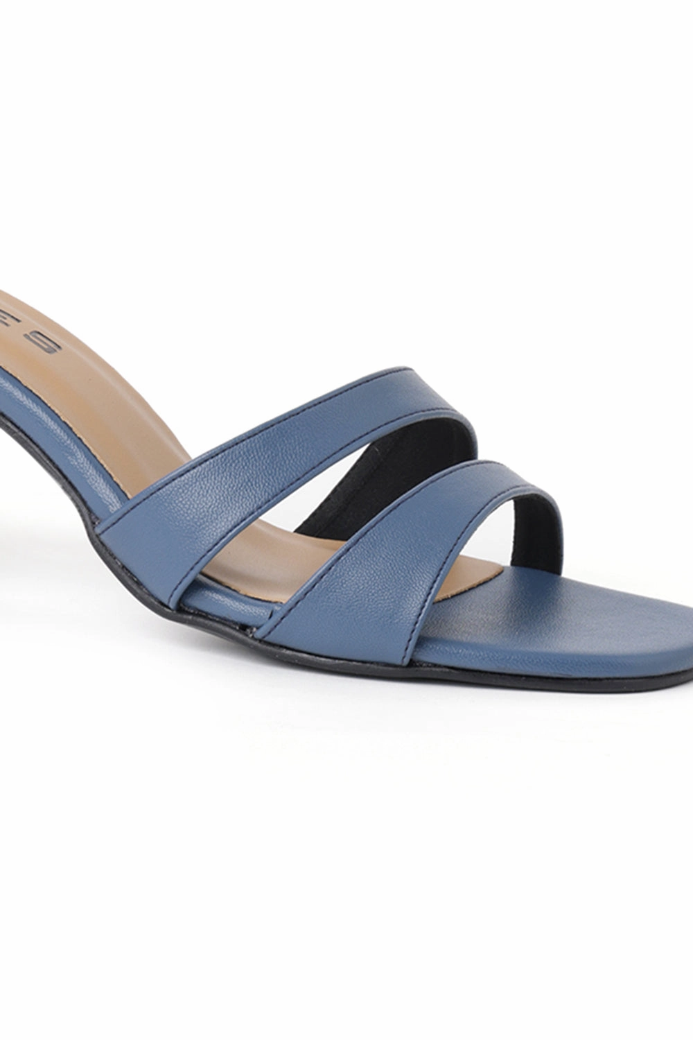 High Heel Keyring SOLES Asymmetrical Strap Block Heels