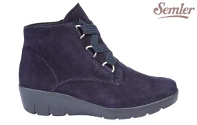 Sem Vivi Navy Raffia Brogues