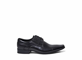 DRAGG BLACK LEATHER Oxfords Size 6