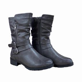 Queens-01 Grey WP Wide Running Shoe Waterproof Spray