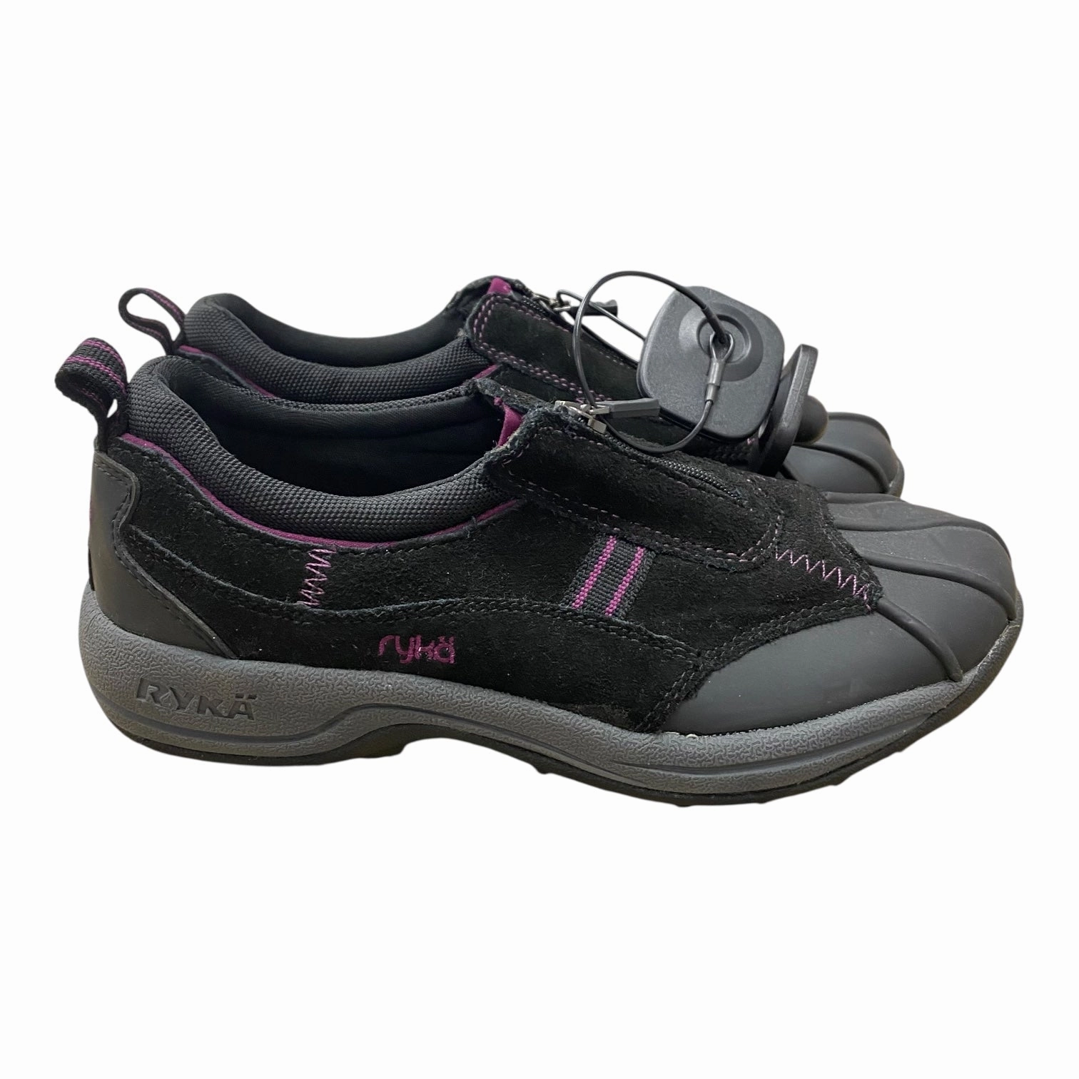 Shoes Hiking By Ryka In Black & Purple, Size:6.5 Mid Cut Hiking Shoes