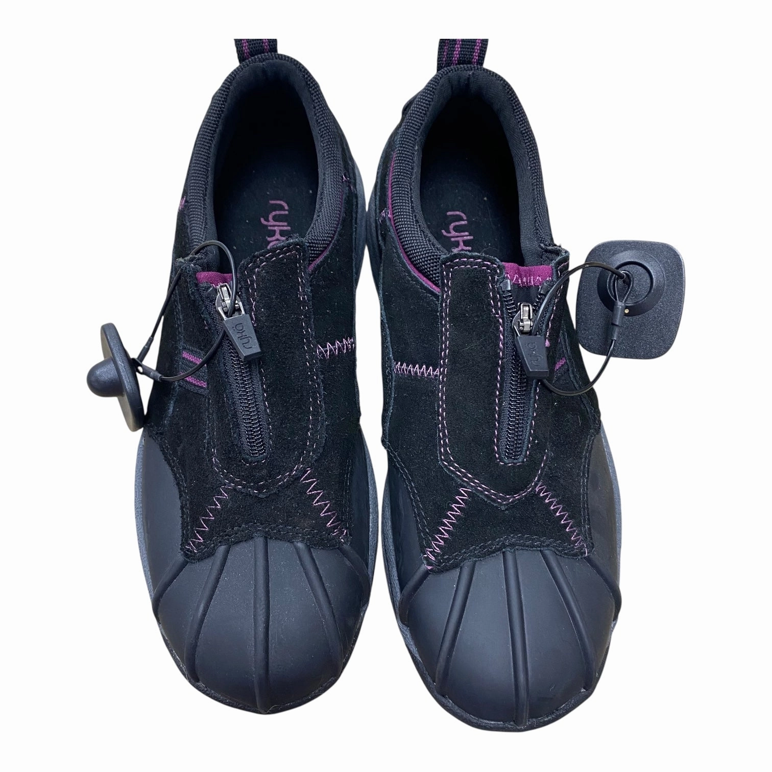 Hiking Shoes High Top Shoes Hiking By Ryka In Black & Purple, Size:6.5