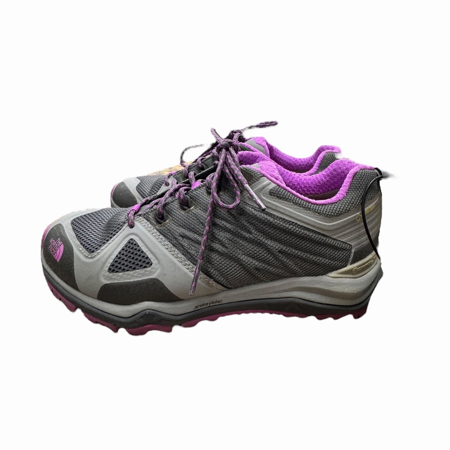 Shoes Hiking By The North Face In Grey & Purple, Size:8 Gotcha Hiking Shoes