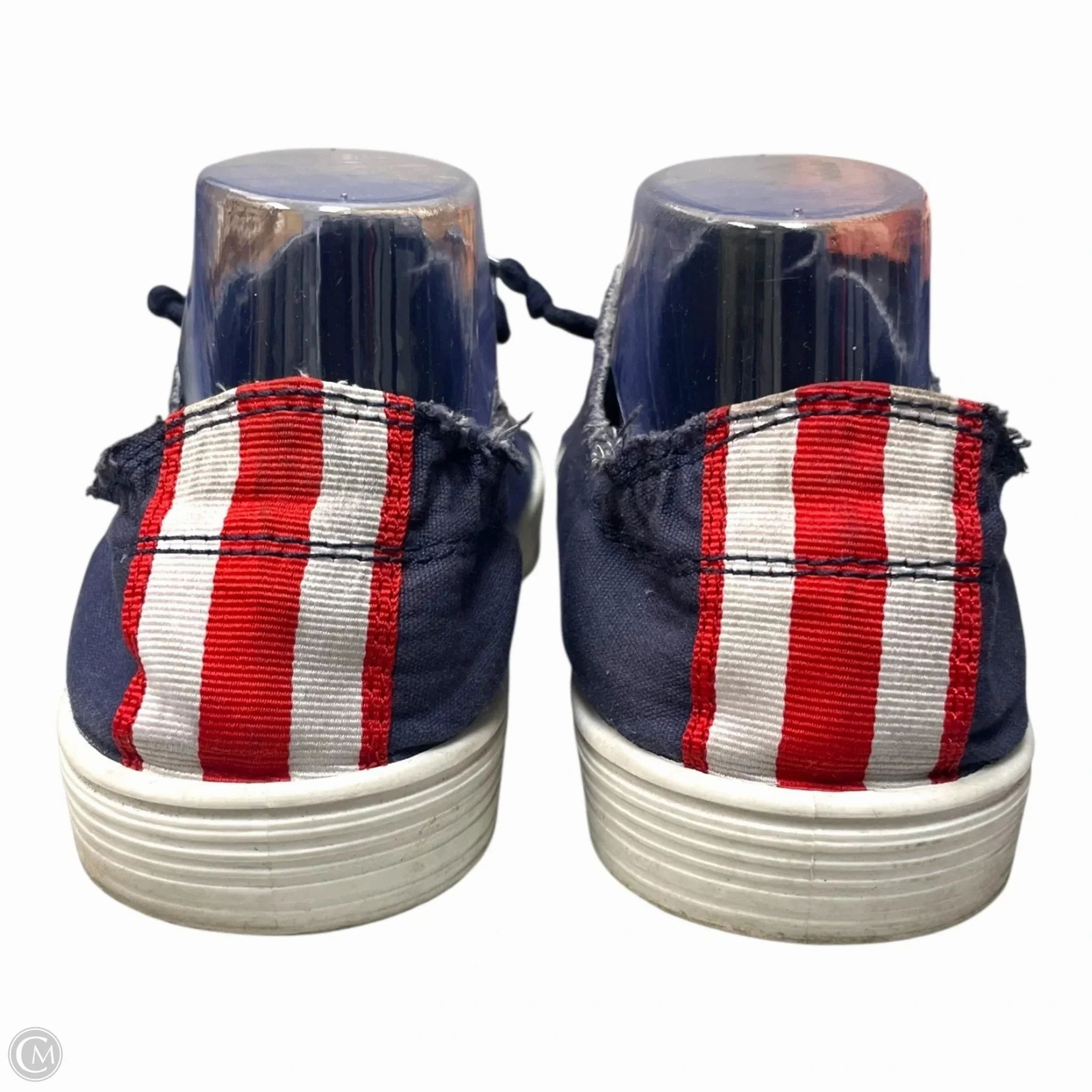 Zoom Sneakers Shoes Sneakers By Madden Girl In Blue & White, Size: 11