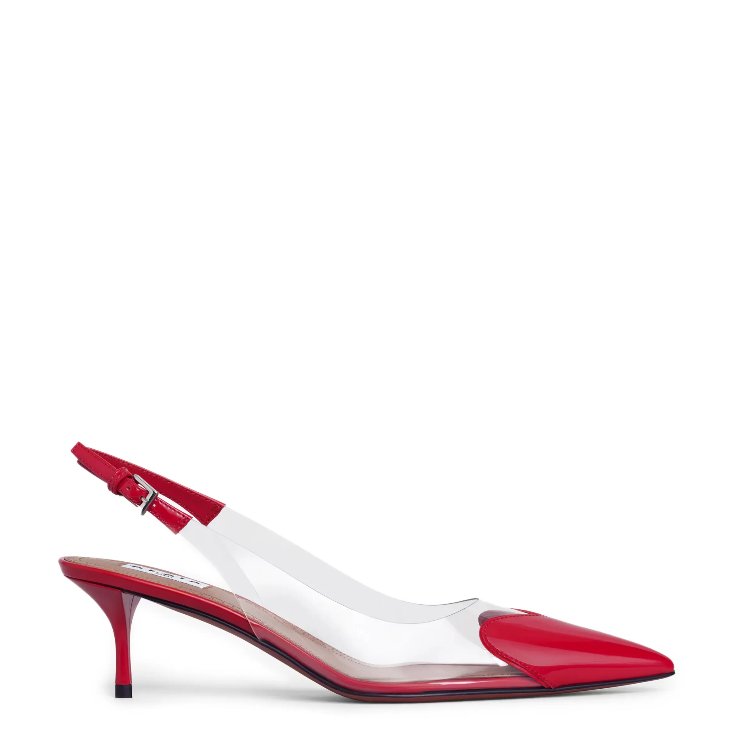 Lockable High Heel Shoes Le Coeur 55 Slingback, Red