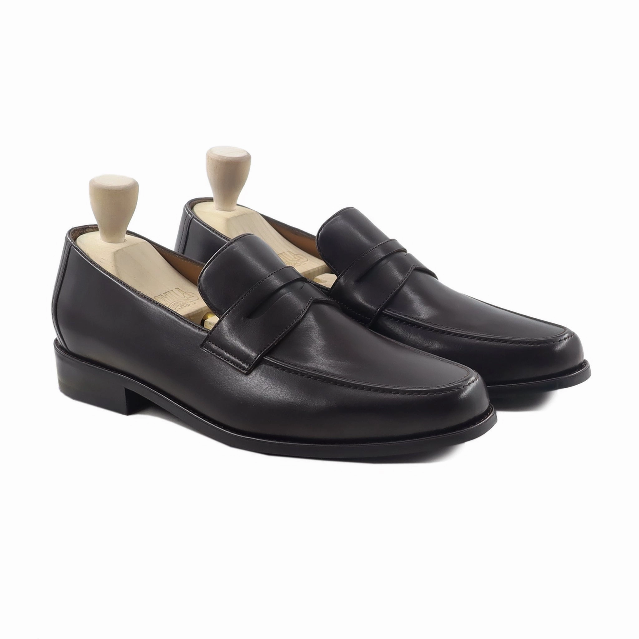 Lizan - Men's Dark Brown Calf Leather Loafer Joey Loafers