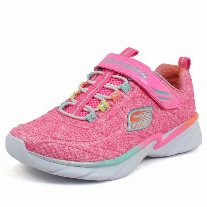 Skechers sneakers da bambina e ragazza Swirly Girl Shimmer Time 81703L PKMT rosa Mk Sneakers