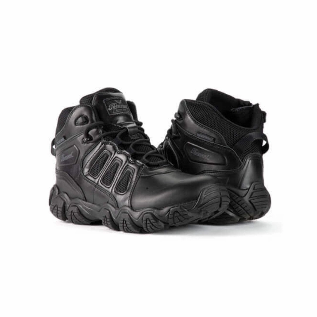 Best Waterproof Bike Shoe Covers Thorogood Men's 804-6385 Crosstex Side Zip BBP Wtpf Safety Comp Toe Boot - Black