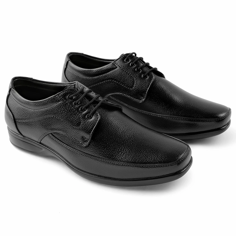 Fortune Black Lacing Formal Derby Shoes For Men HML-5E By Liberty Leather Shoes
