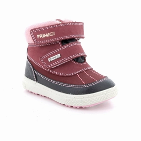 PRIMIGI Vino/Nero/Bordo Ankle Boots Sherpa Snow Boot