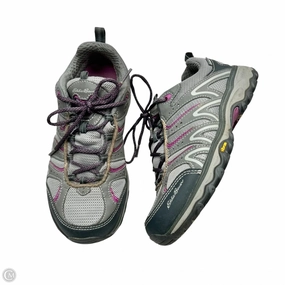 Goodyear Hiking Shoes Shoes Hiking By Eddie Bauer In Grey & Purple, Size: 7