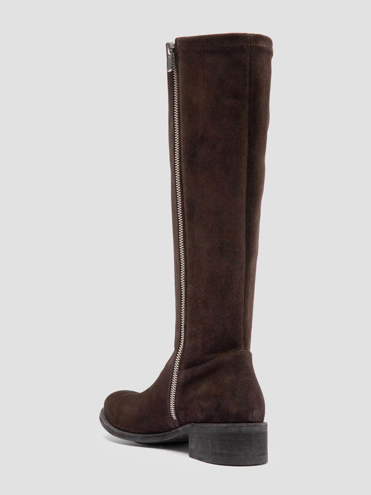 LISON 035 - Brown Stretch Suede Boots 7c Snow Boots