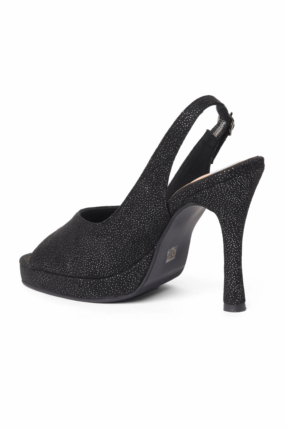 SOLES Peeptoe Pencil Heels Maxi Dress With High Heels