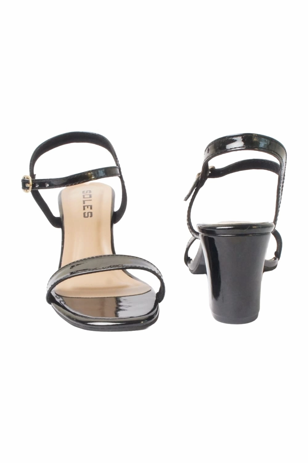 SOLES Women  Black Heels High Heel Band