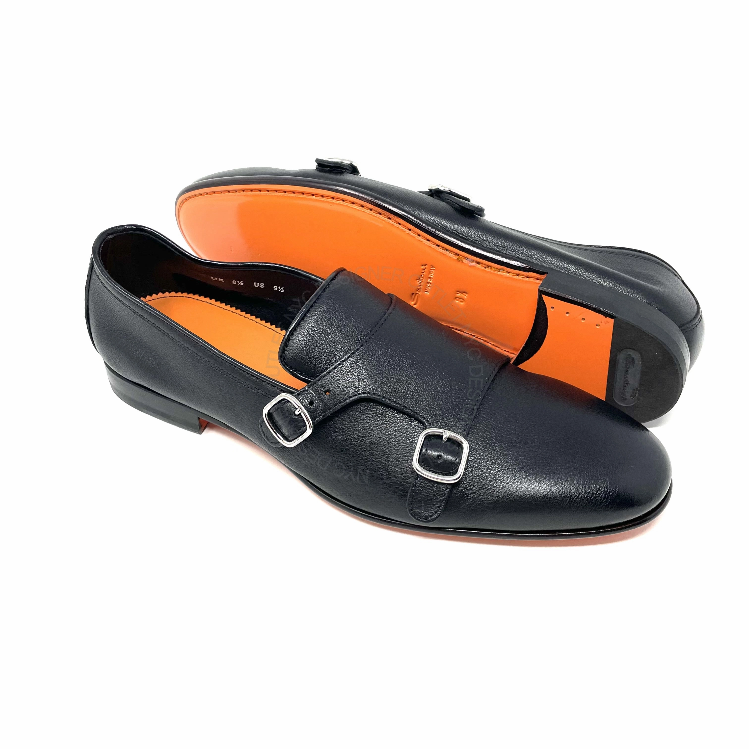 Climbing Shoes No Longer Tight Santoni Mens Double Monk-Strap