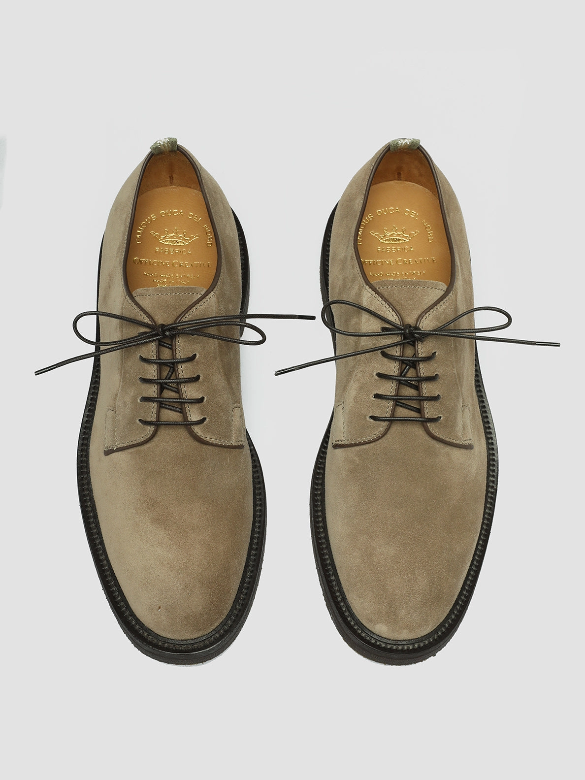 Haddock Lace-up Shoes HOPKINS FLEXI 201 - Taupe Suede Derby Shoes