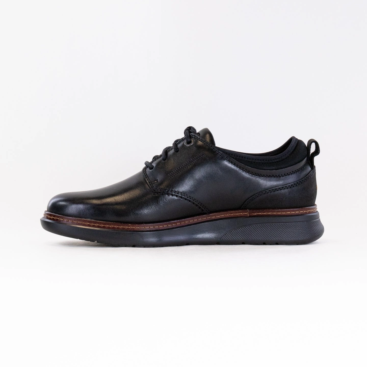 Samuel Hubbard Rafael Hybrid Lace-Up (Men's) - Black Leather Oxford Cap Shoes