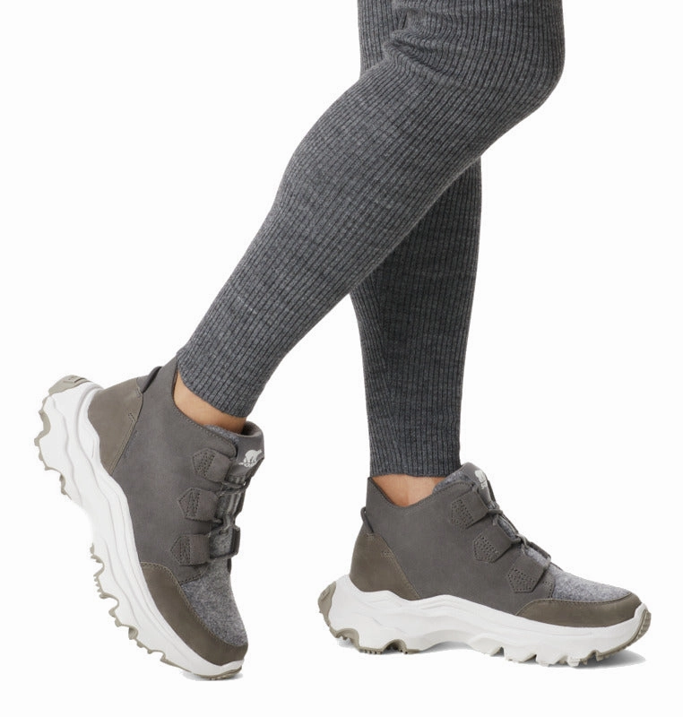 Sorel Women's Kinetic Breakthru Caribou Waterproof - Quarry/Sea Salt Waterproof Golf Shoe Covers