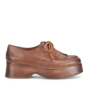 Penelope in Tan Suede Oxford