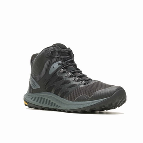 Merrell Men's Nova 3 Mid WATERPROOF Hiking Boots - Black Hiking Shoes Vs Hiking Shoes