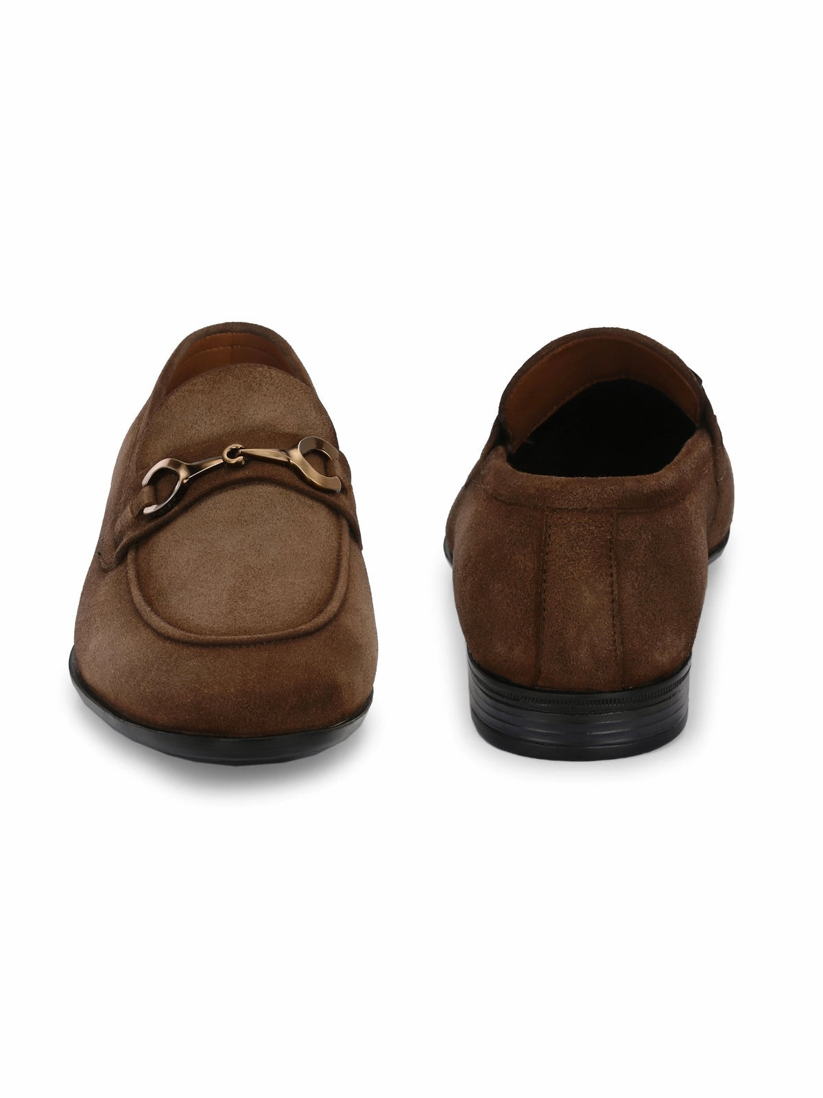 Vintage Loafers Star Dust Buckled Leather Loafers