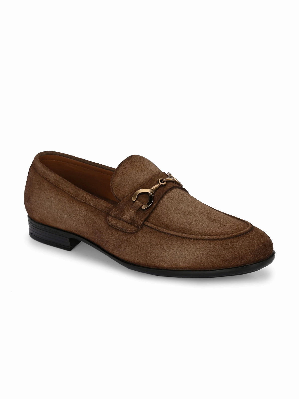 Loafers With Joggers Star Dust Buckled Leather Loafers