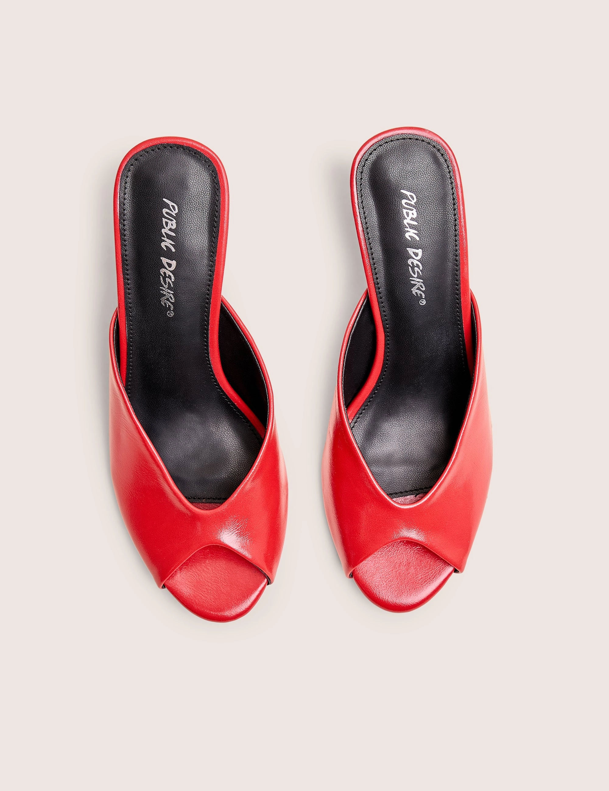 High Heels Dancing Stessy Red Peep Toe Curved Mid Heels