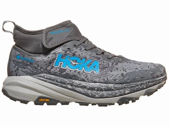 Low Stack Trail Shoes Hoka | Speedgoat 6 Mid GTX | Men's | Satellite Grey/Stardust