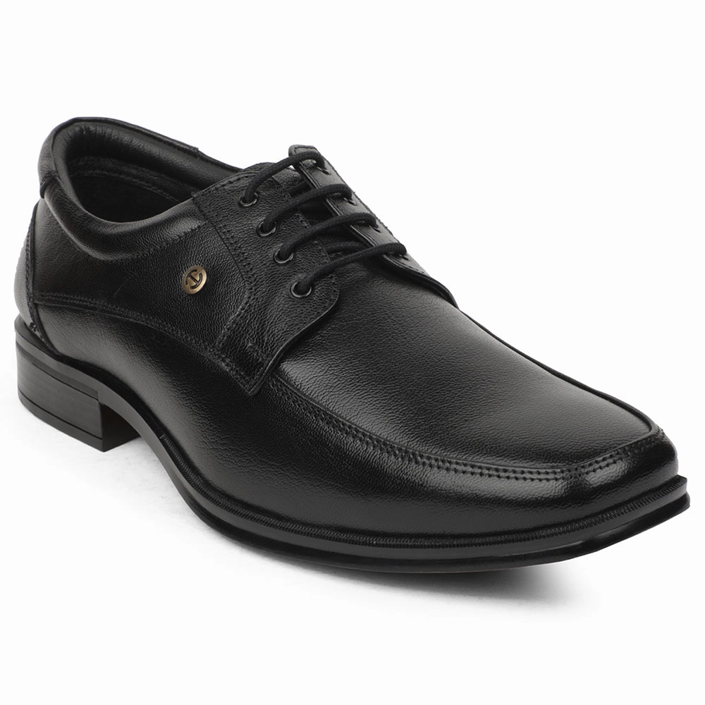 Lace Up Deck Shoes Healers Black Formal Lacing Derby Shoes For Men UDL-9 By Liberty