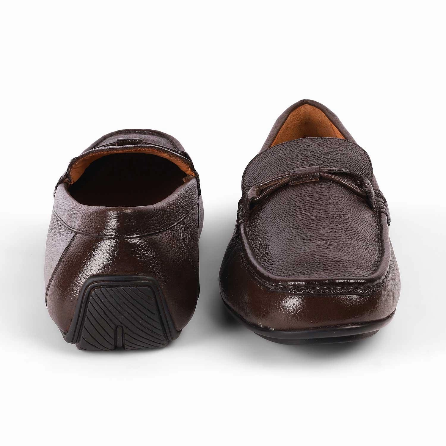 Loafers For Beach Wedding Tresmode Event Brown Men's Leather Driving Loafers
