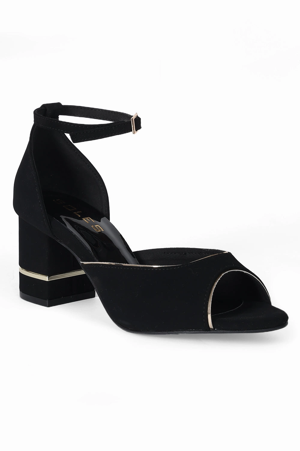 Missoni High Heels SOLES Metallic Piping Counter Back Block Heel Sandals