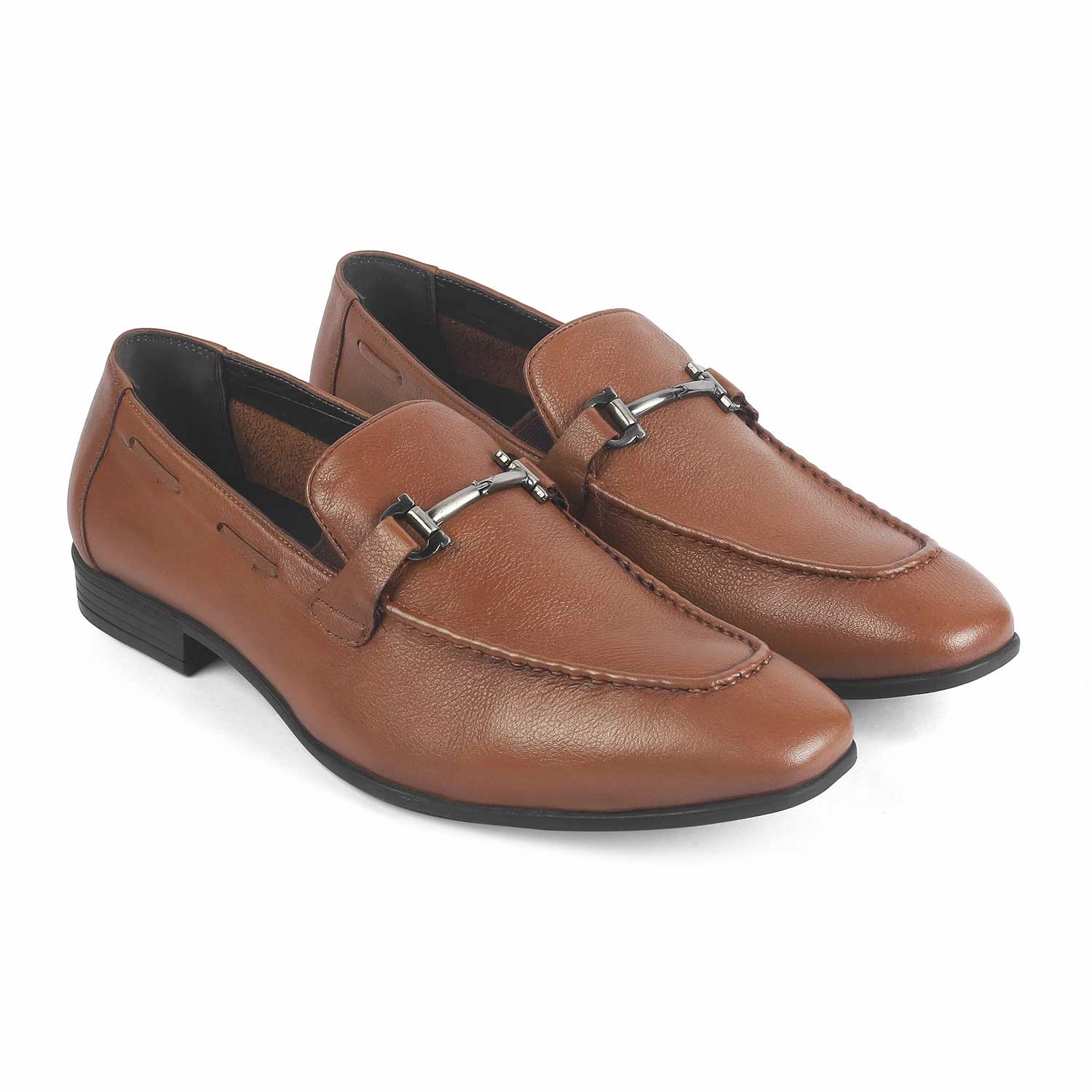 Tresmode Obaa Tan Men's Leather Loafers Adrian Snaffle Loafers