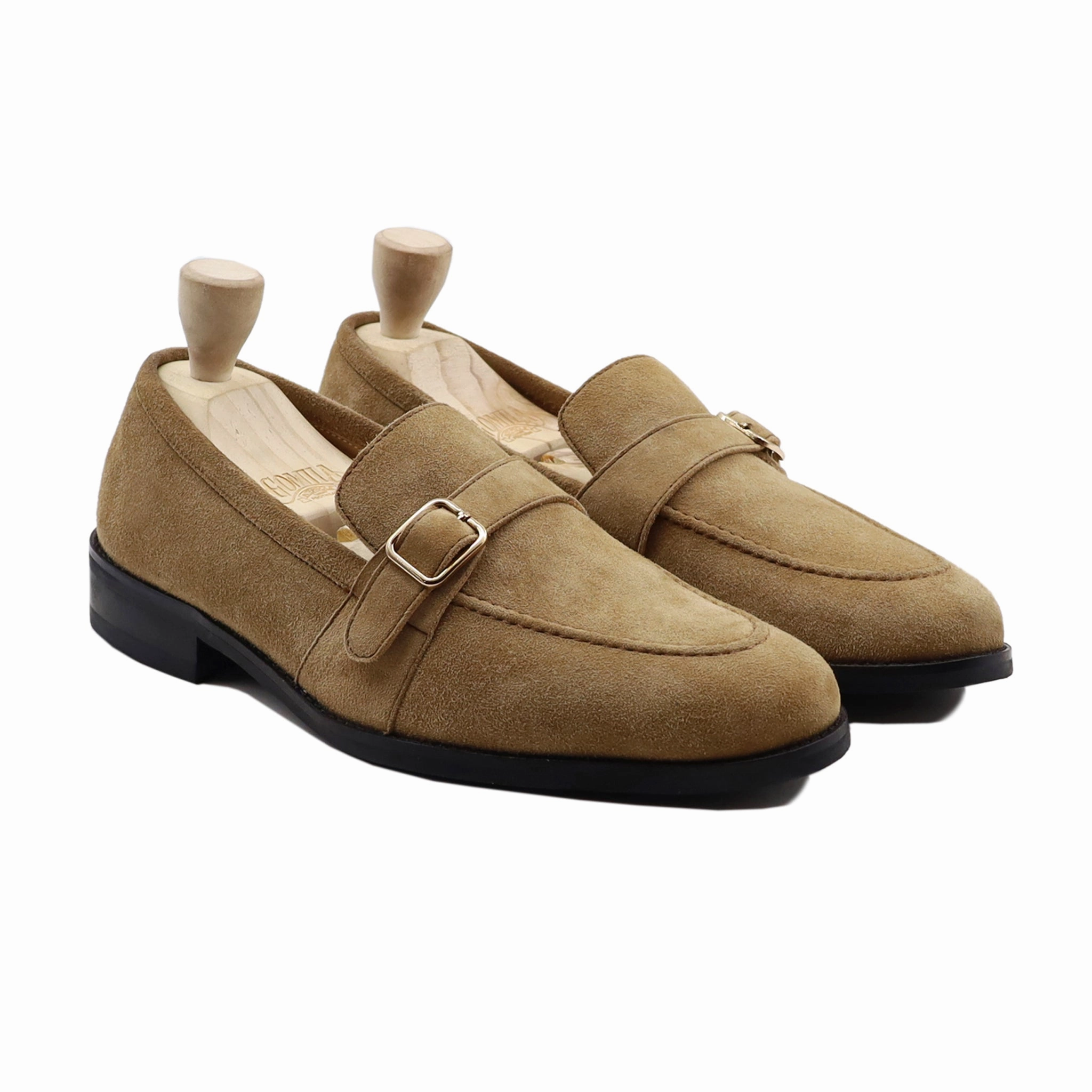 Hush Puppies Penny Loafers Khajal - Men's Camel Kid Suede Loafer
