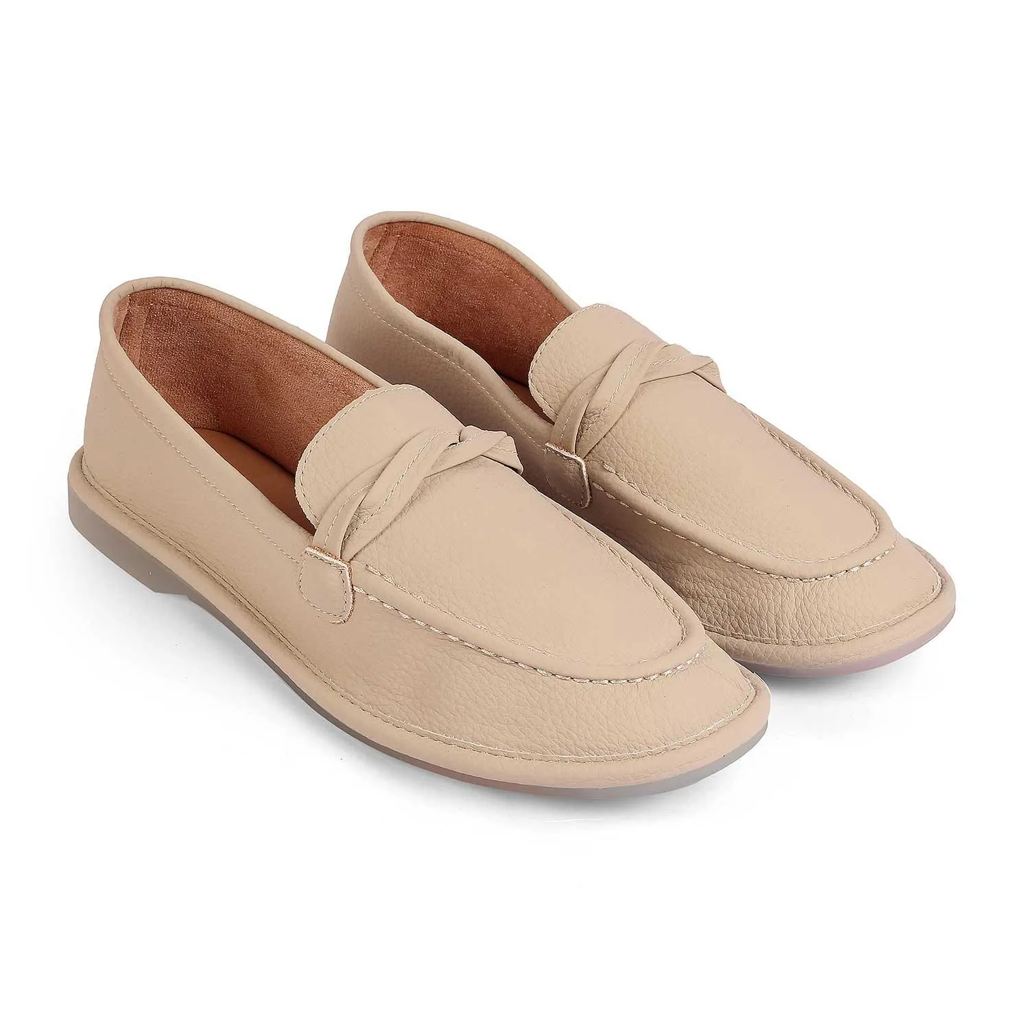 Tresmode Yorko Beige Women's Casual Loafers Loafers And Leggings