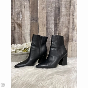 Boots Ankle Heels By Madden Girl In Black, Size: 6.5 Boots Leather Flat