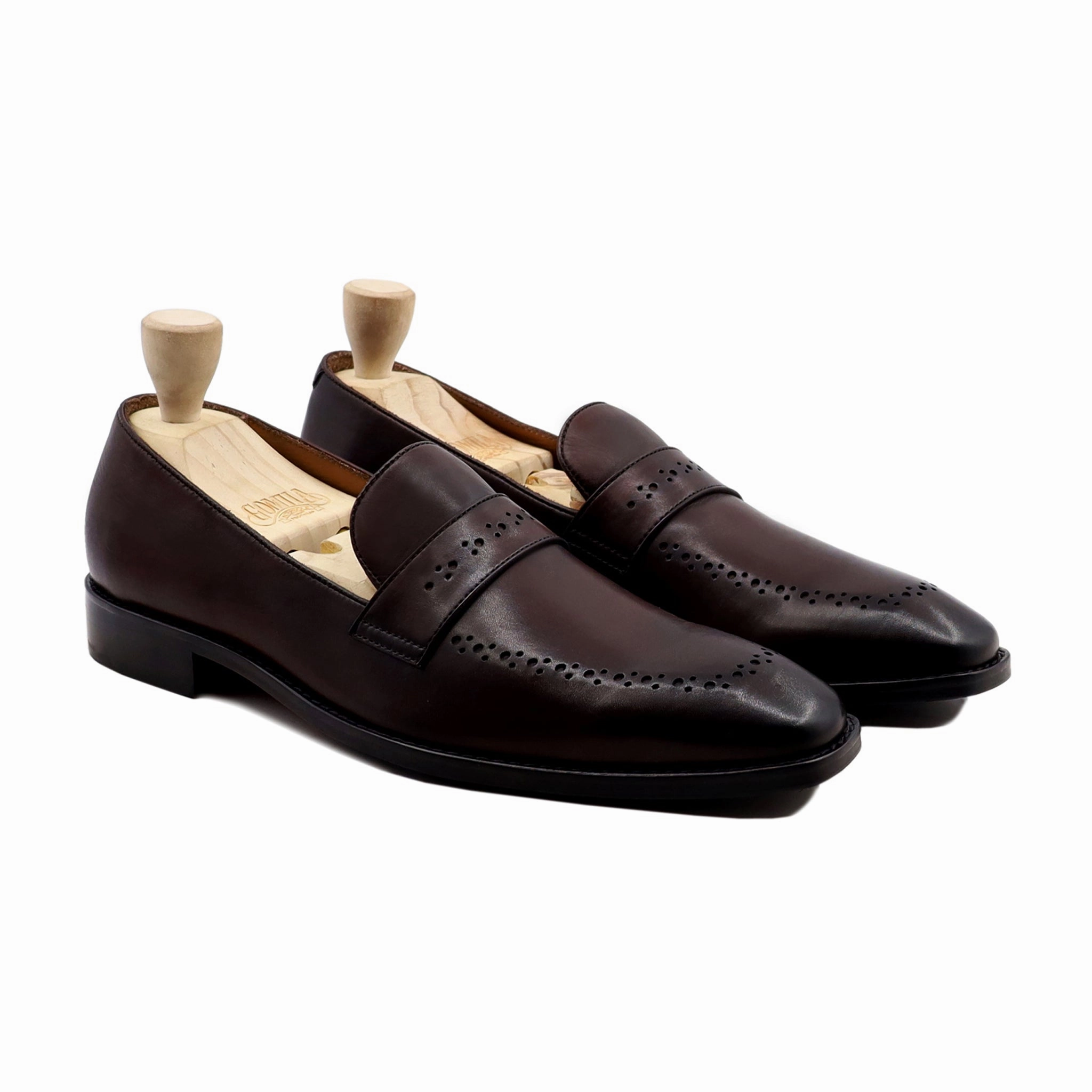 Loafers Driving Dhulum - Men's Dark Brown Calf Leather Loafer