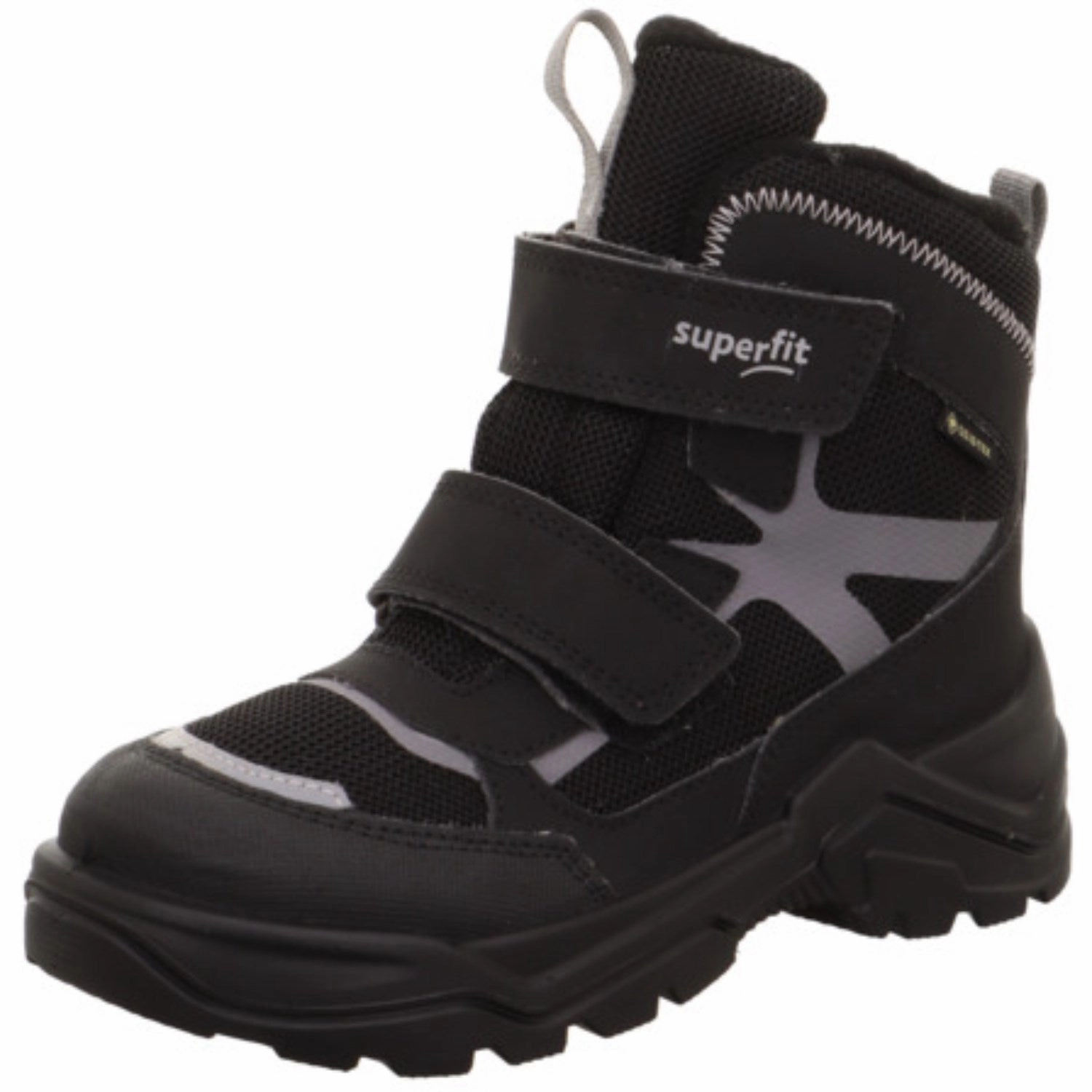 Superfit Black/Lightgrey Snow Max Boots Boys Size 4 Snow Boots