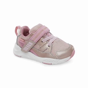 Little Girl Stride Rite M2P Journey 2 Adapt in Rose Gold Madewell Sneakers