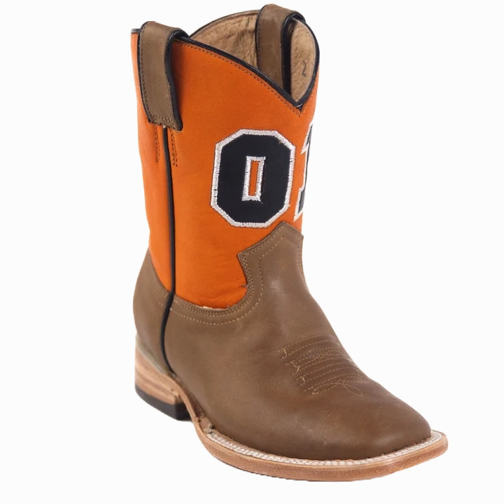 Round Toe Boots RockinLeather Children's Hand Crafted 01 Good Ol' Boy Western Boots 4104