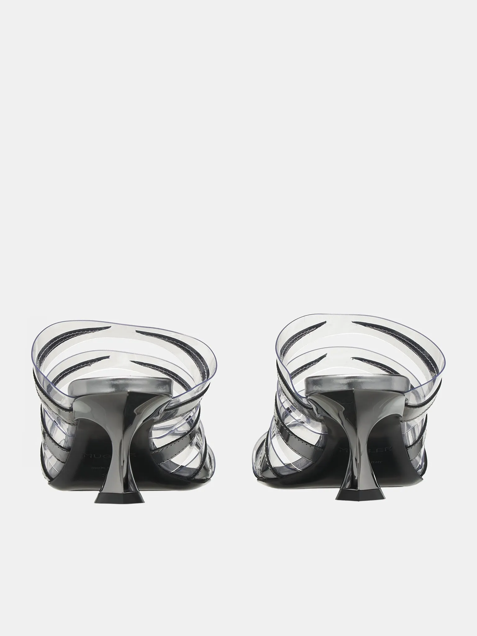 Strap Mules (25SC028-CPO56-GUNMETAL) High Heel Gladiator Sandals