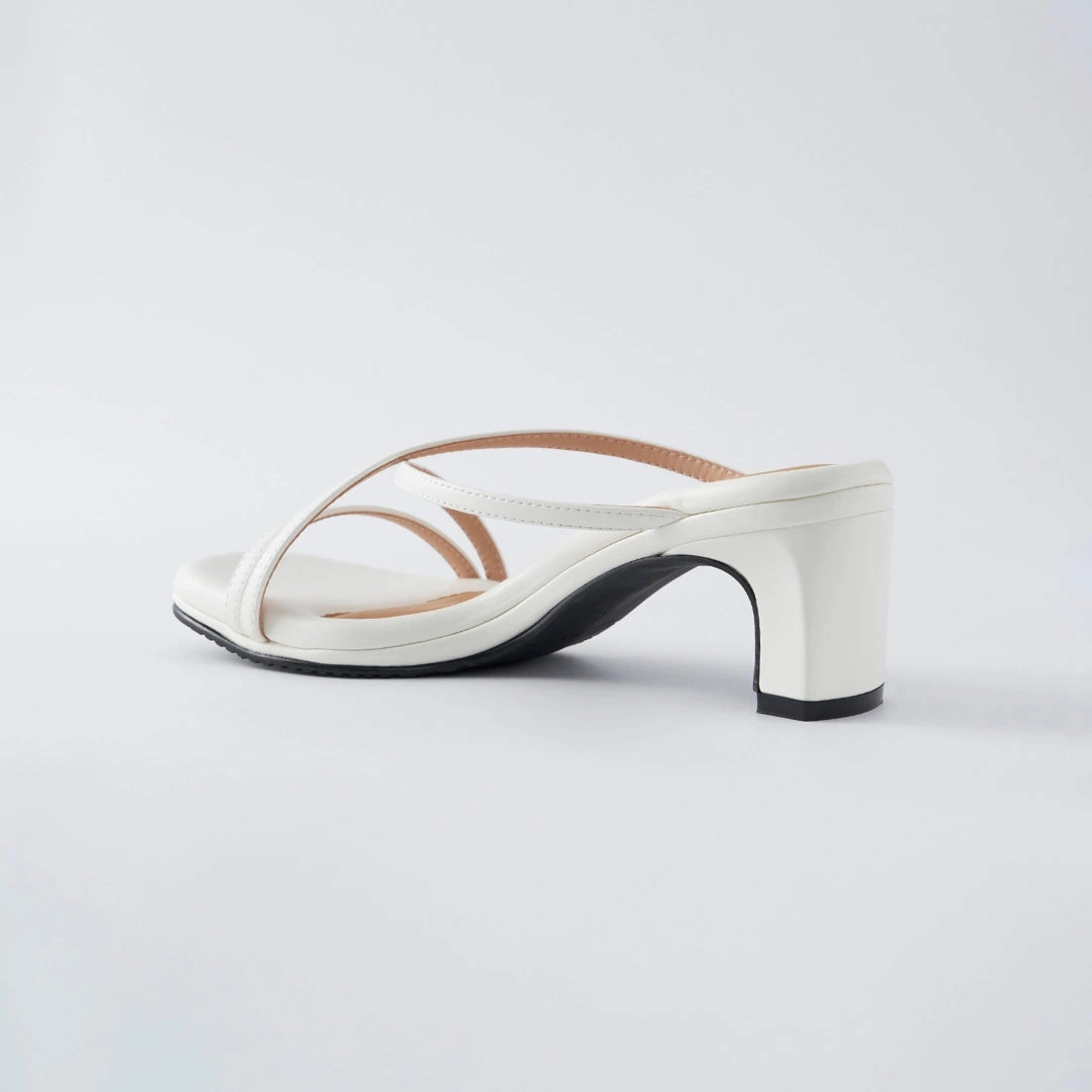 Floral High Heel Pumps Elsa Heels in White