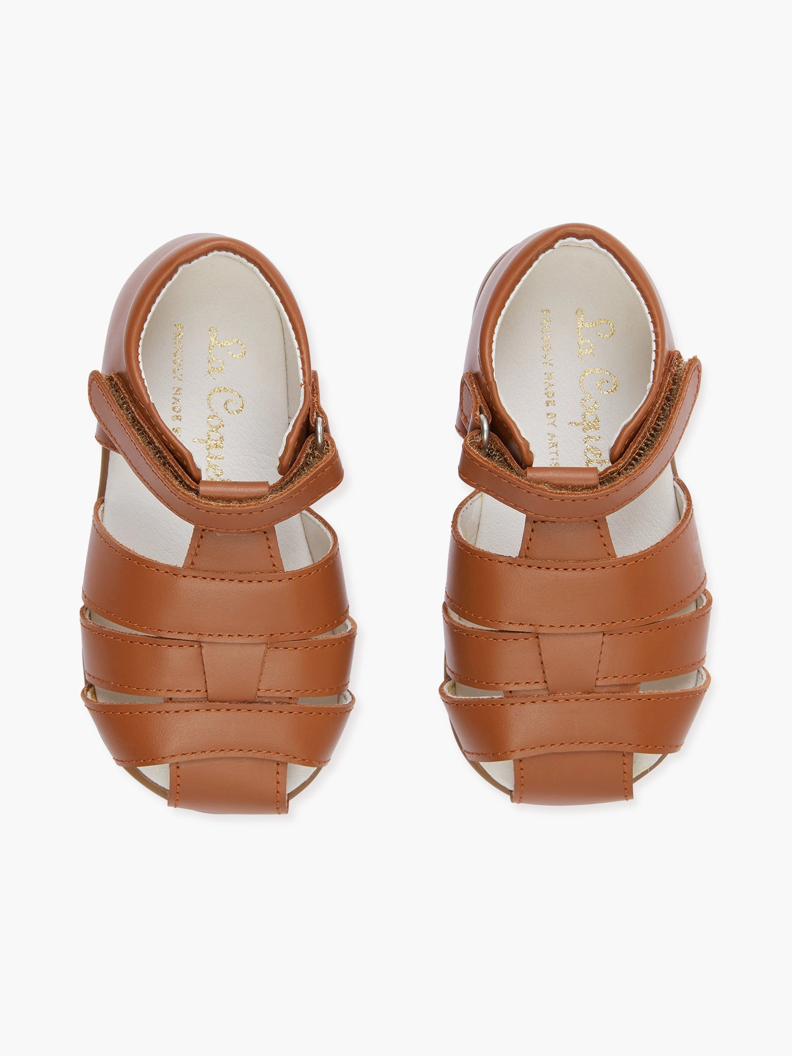 Tan Toledo Leather Toddler Sandal Comfortable Strappy Sandals