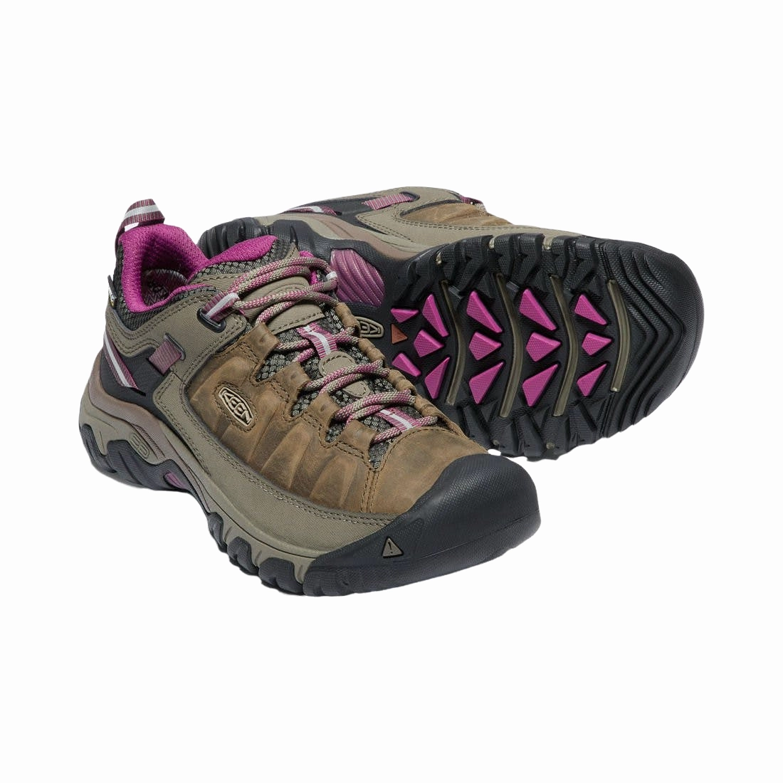 Best Hiking Shoes For Wide Toe Box Targhee III WP Weiss/Boysenberry