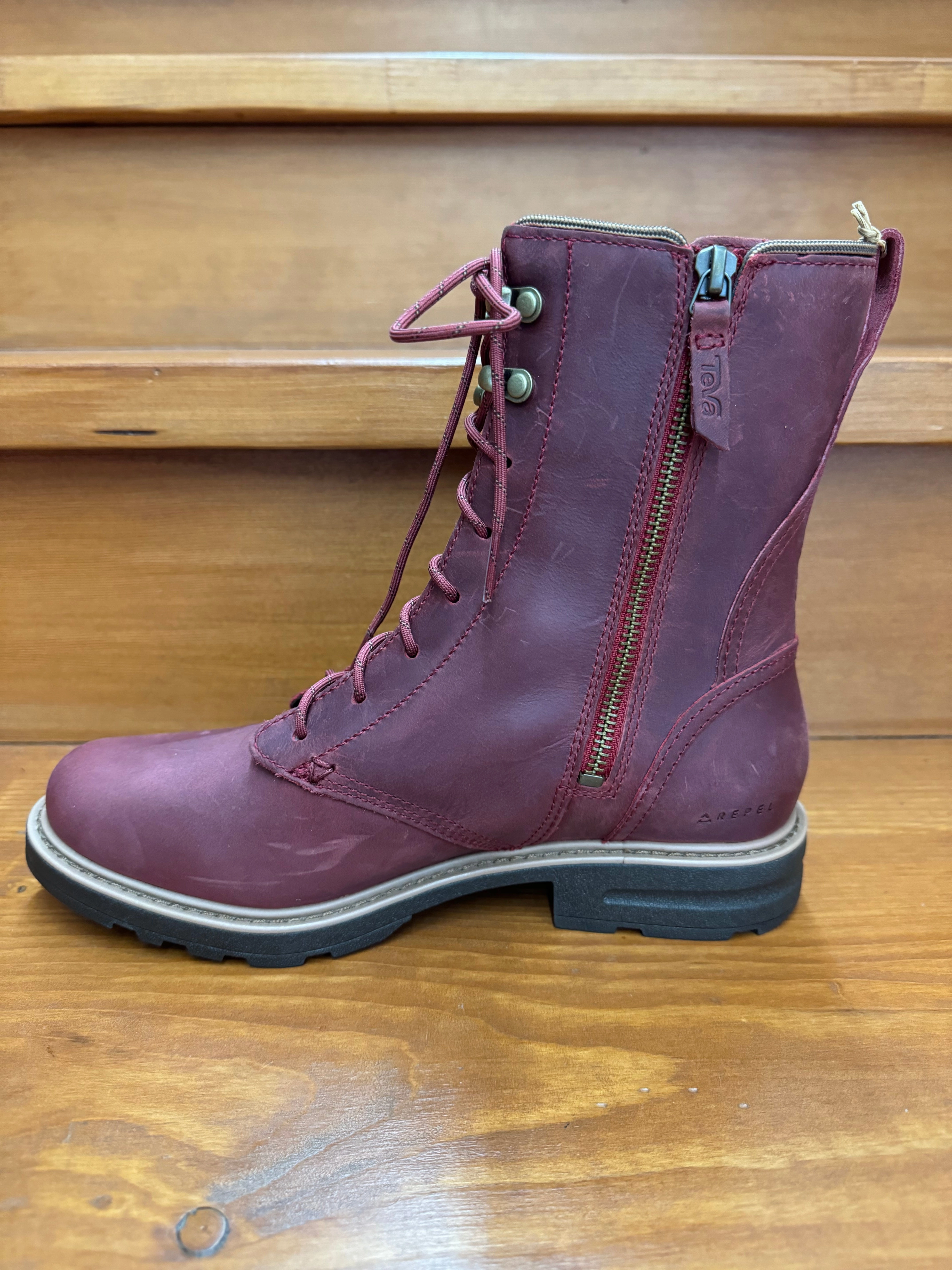 Best Waterproof Nurse Shoes Teva Rowena Lace Sun Dried Tomato 1141052-SRDT