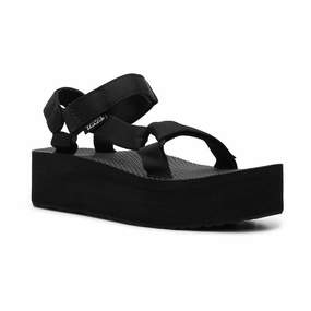 Arizona Hiking Shoes Teva Women's Flatform Universal Sandal - Black