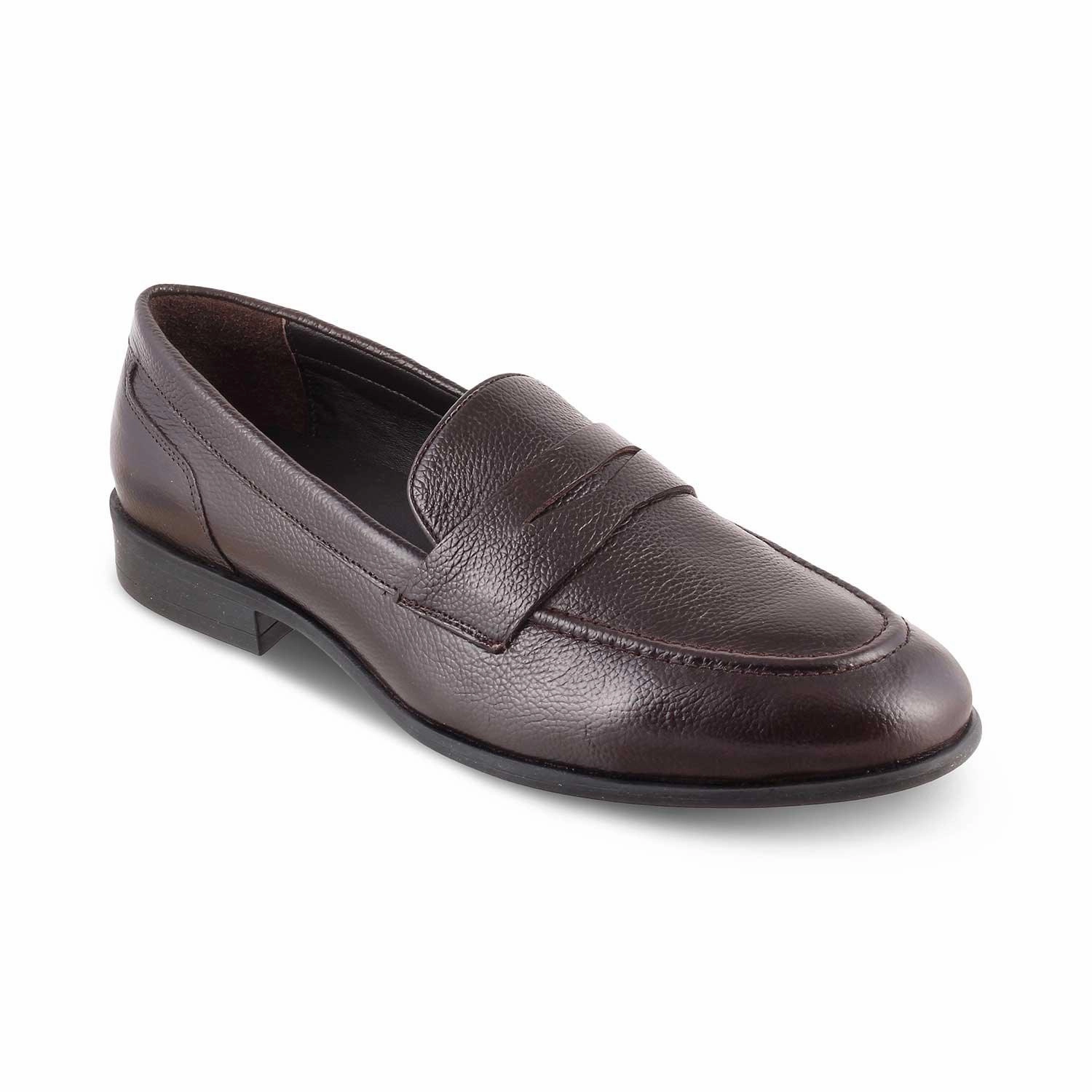 Loafers Womens The Paris Brown Men's Leather Penny Loafers Tresmode