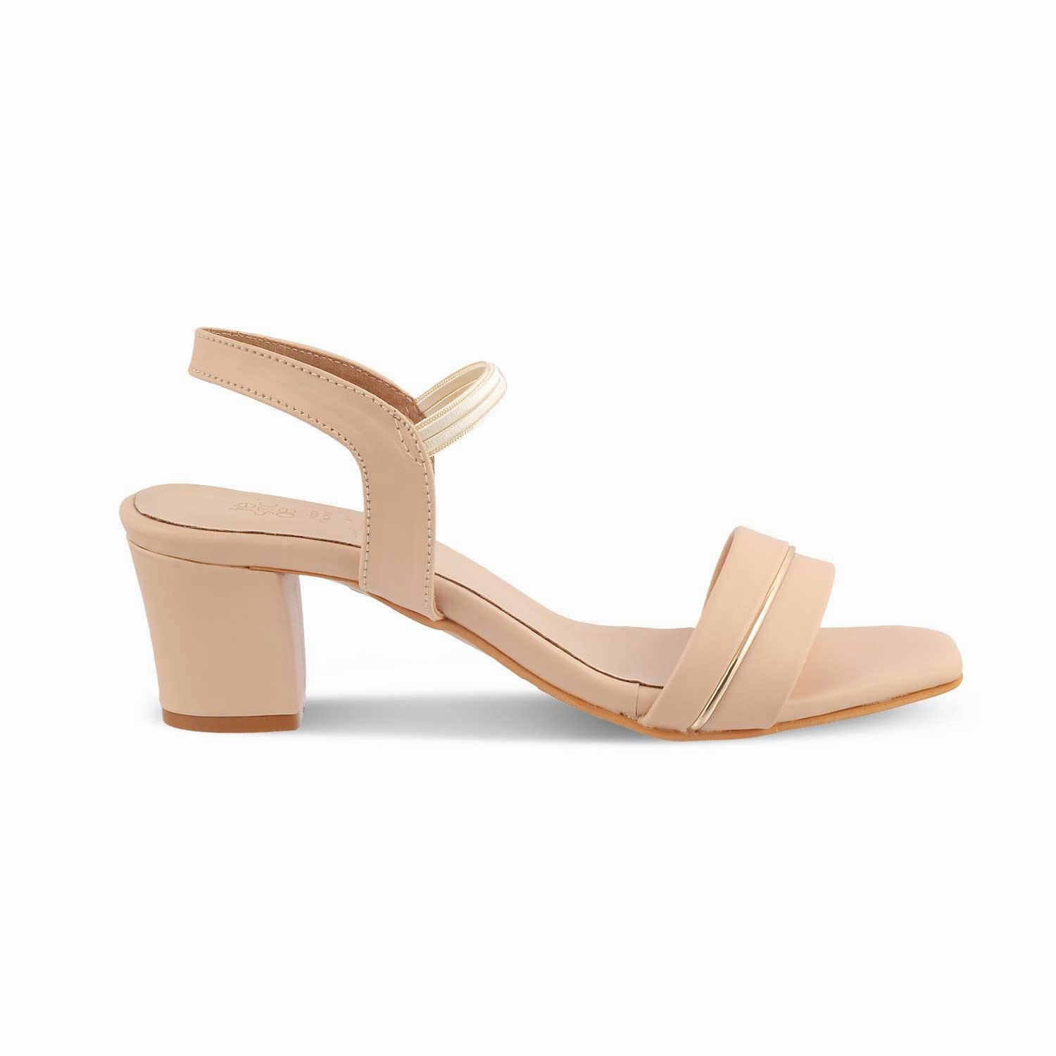The Rachel-2 Beige Women's Dress Block Heel Sandals Tresmode Mule Sandals